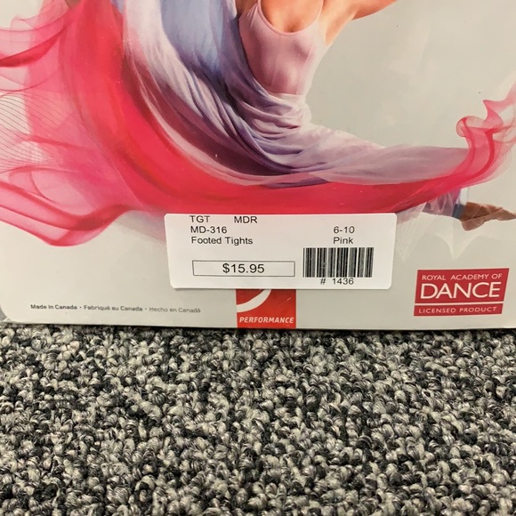 Mondor Ultra Soft Footed Pink Tights girls sz 6-10 - Picture 3 of 9